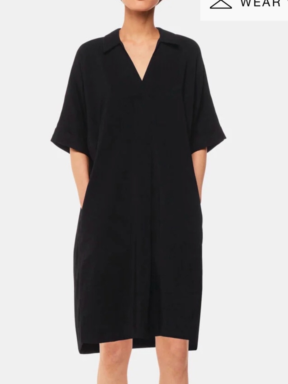 Whistles Black Melanie Dress